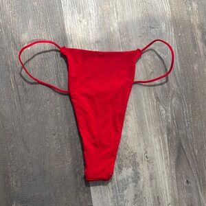 Four Three Seven Red Bikini Bottom